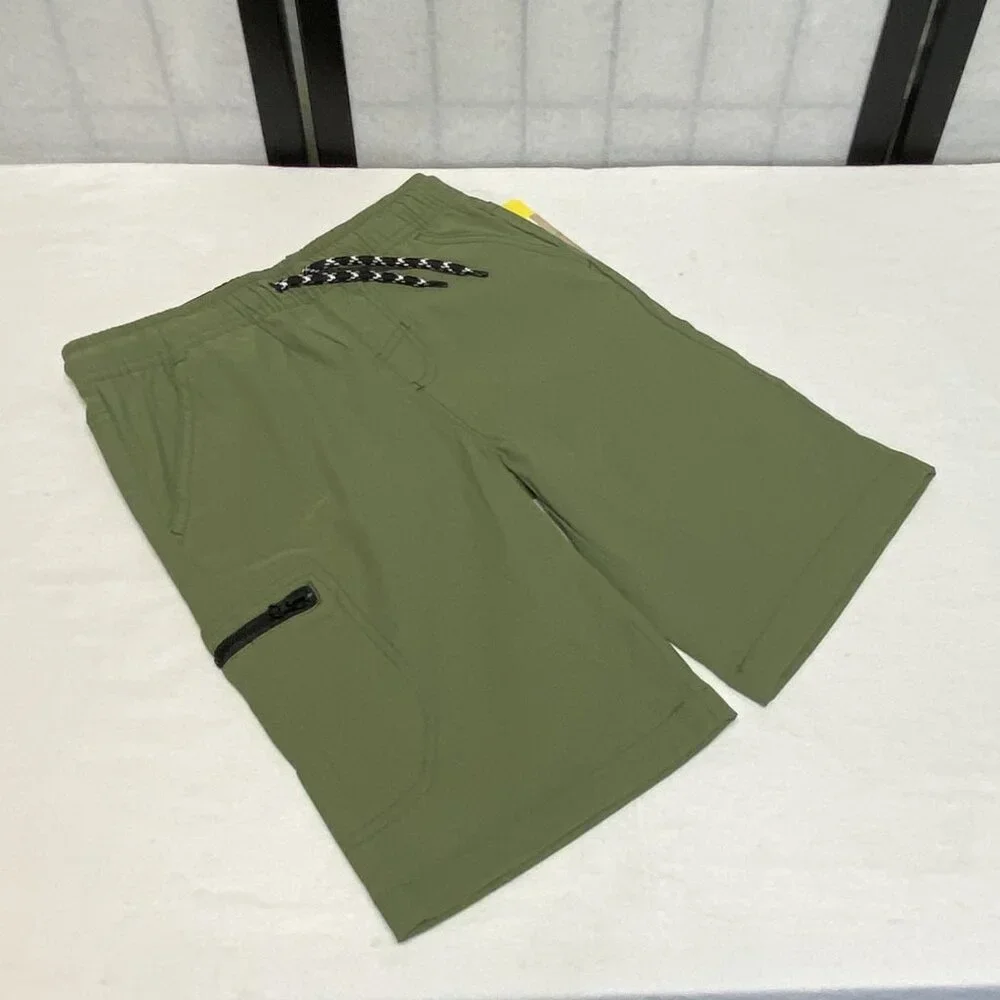 Weatherproof Vintage Tech Cargo Pocket Utility Shorts Drawstring Stretch NWT